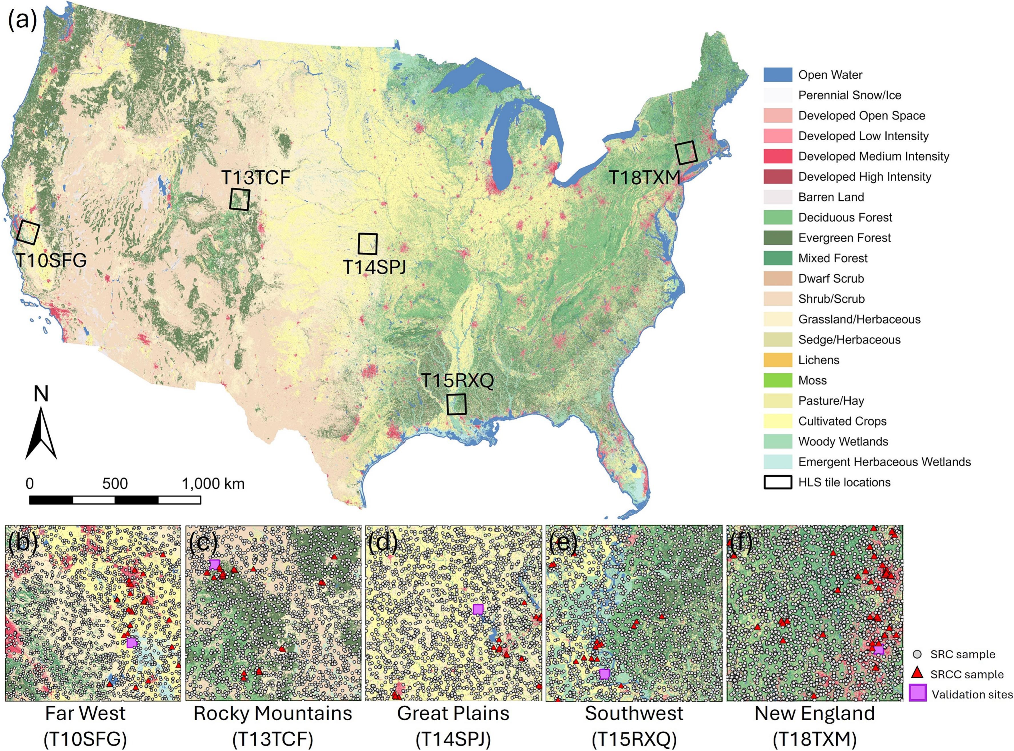 Study sites for TIF development